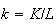 $k=K/L$